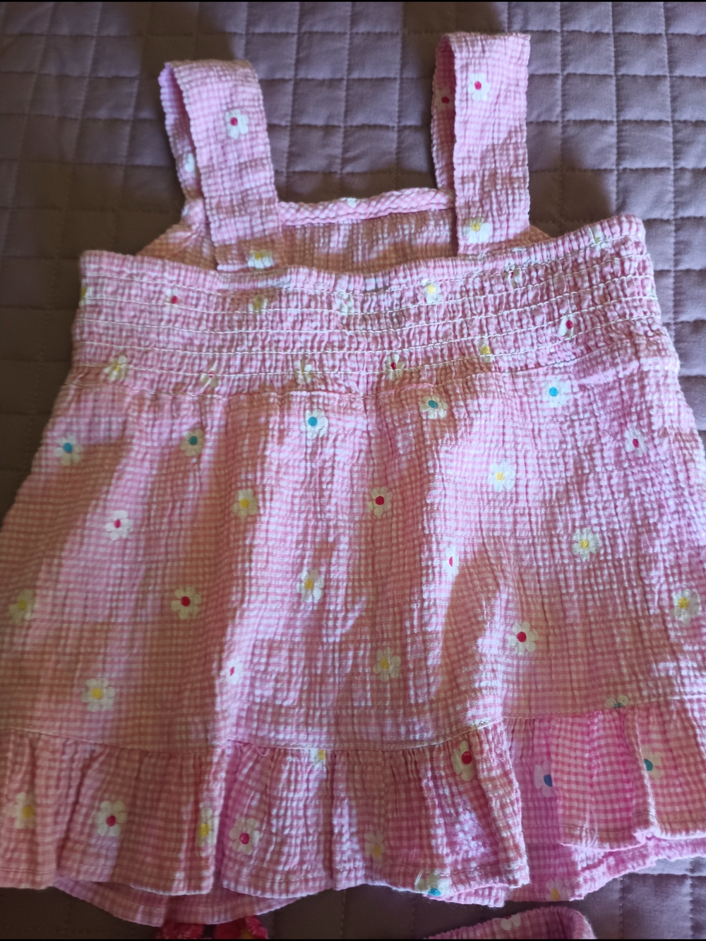 Pink Floral Ruffle Two-Piece Summer Set - Picture 3 of 3